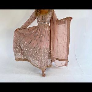 Pastel Aara Pakistani Wedding Guest Dress